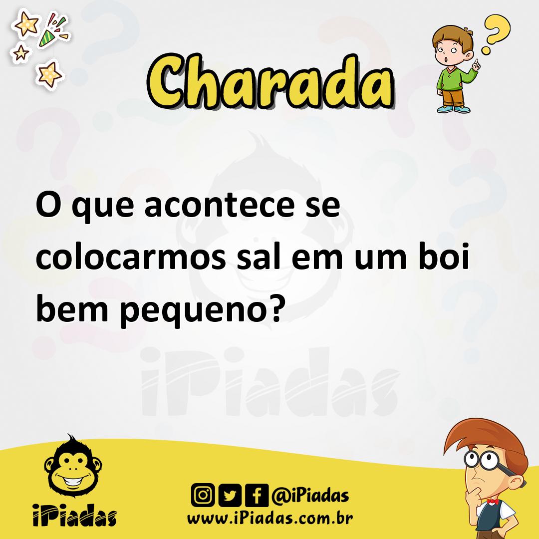 Ilustração de O que acontece se colocarmos sal em um boi bem pequeno? no iPiadas
