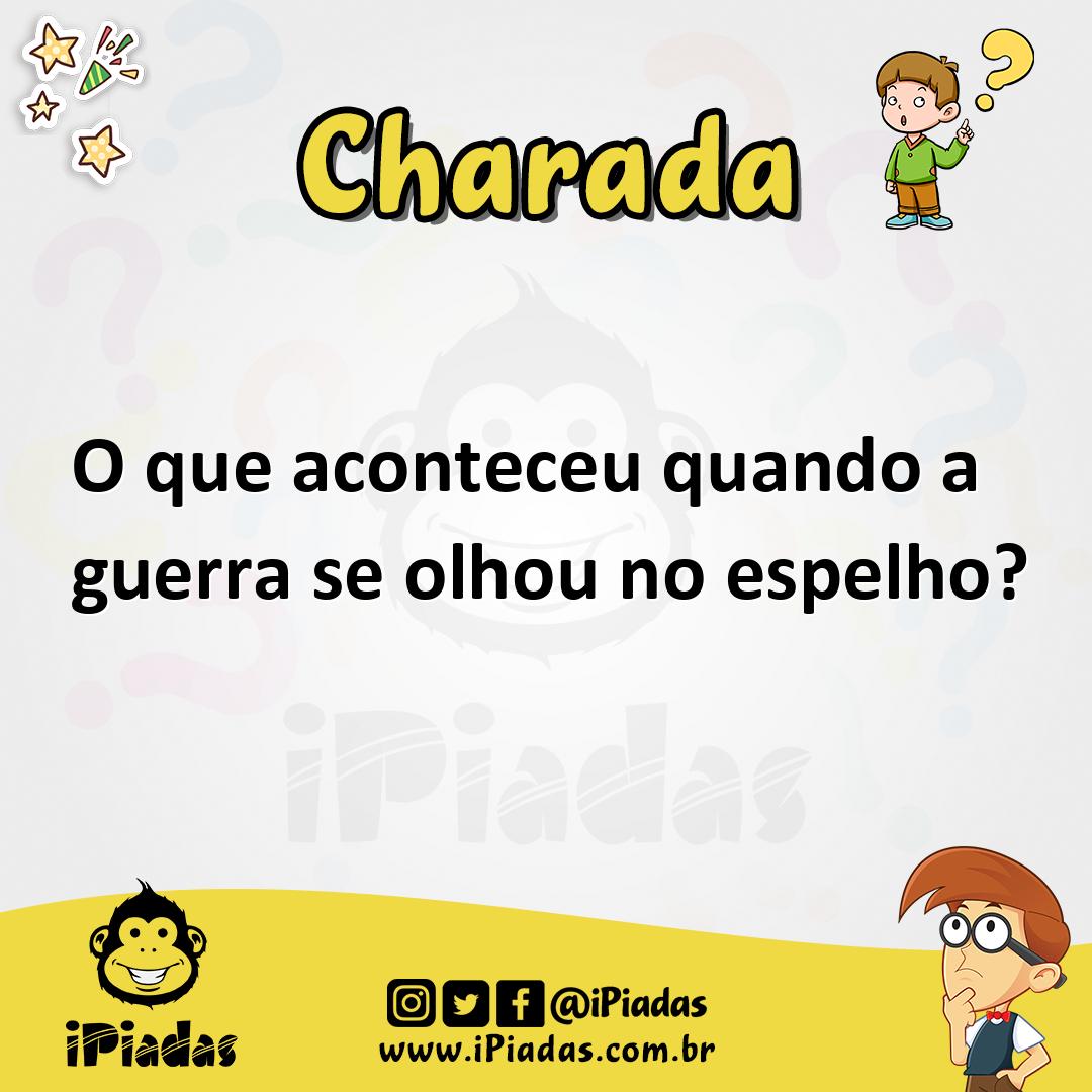 Ilustração de O que aconteceu quando a guerra se olhou no espelho? no iPiadas