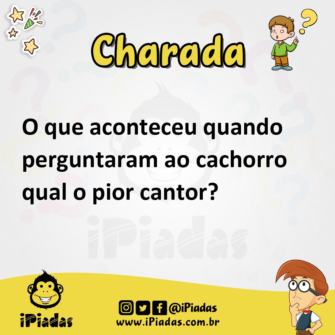 Ilustração de O que aconteceu quando perguntaram ao cachorro qual o pior cantor? no iPiadas