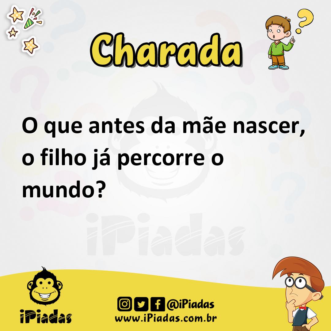 Ilustração de O que antes da mãe nascer, o filho já percorre o mundo? no iPiadas