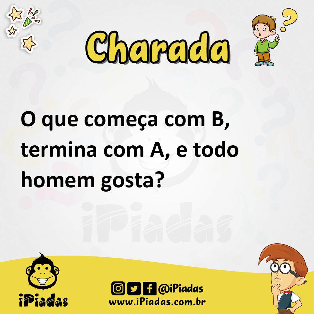Ilustração de O que começa com B, termina com A, e todo homem gosta? no iPiadas