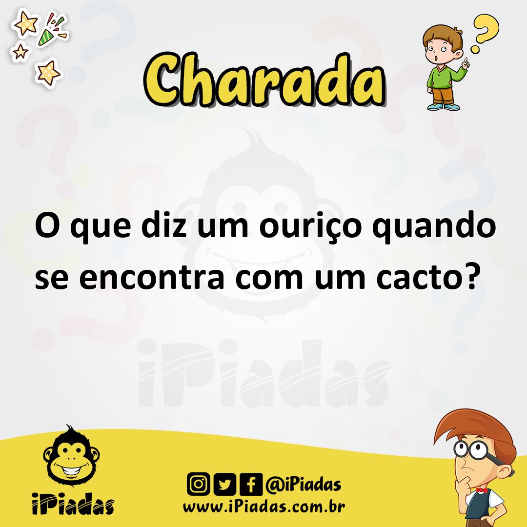 Ilustração de O que diz um ouriço quando se encontra com um cacto? no iPiadas