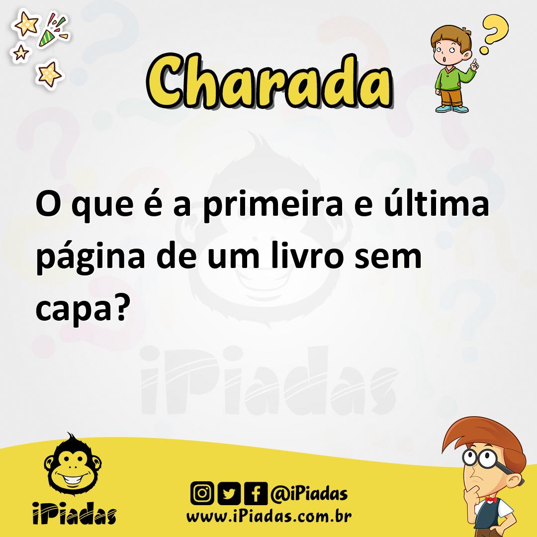 Ilustração de O que é a primeira e última página de um livro sem capa? no iPiadas