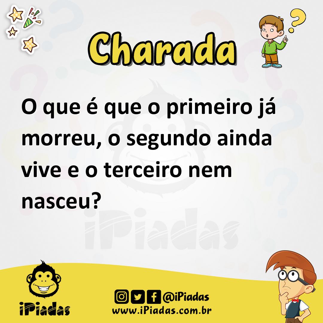 Ilustração de O que é que o primeiro já morreu, o segundo ainda vive e o terceiro nem nasceu? no iPiadas