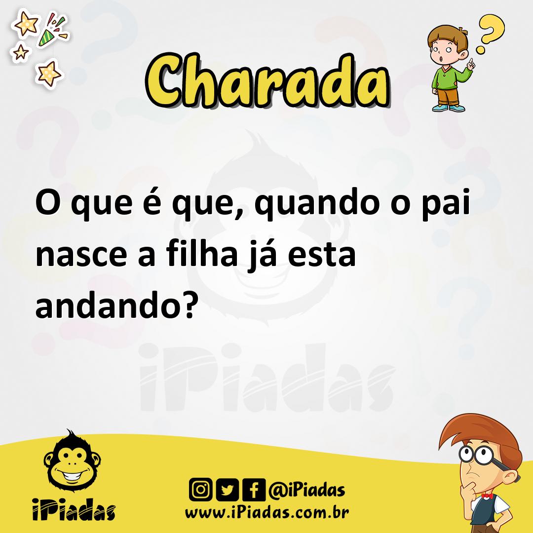 Ilustração de O que é que, quando o pai nasce a filha já esta andando? no iPiadas