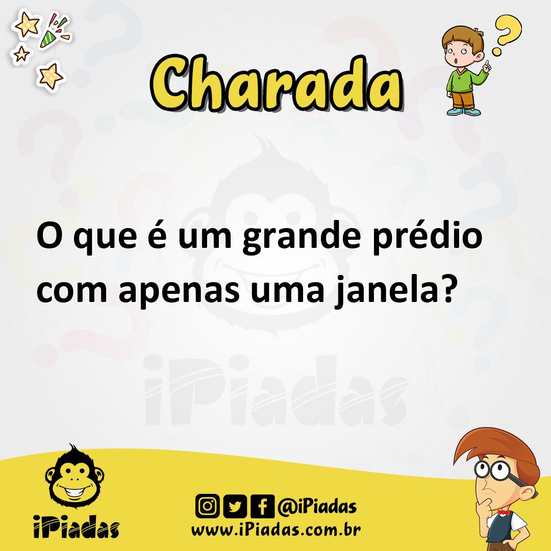 Ilustração de O que é um grande prédio com apenas uma janela? no iPiadas