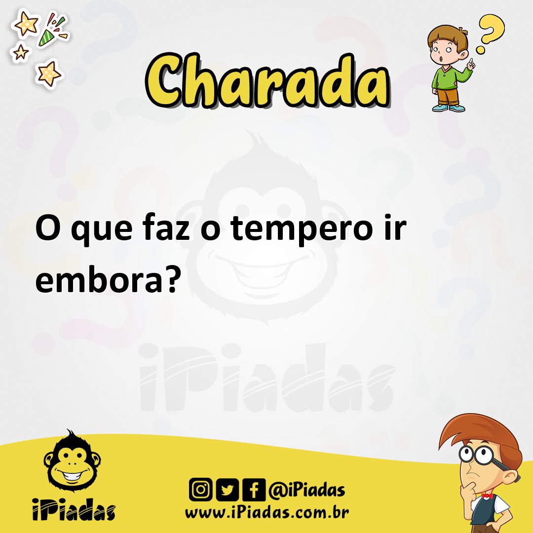 Ilustração de O que faz o tempero ir embora? no iPiadas