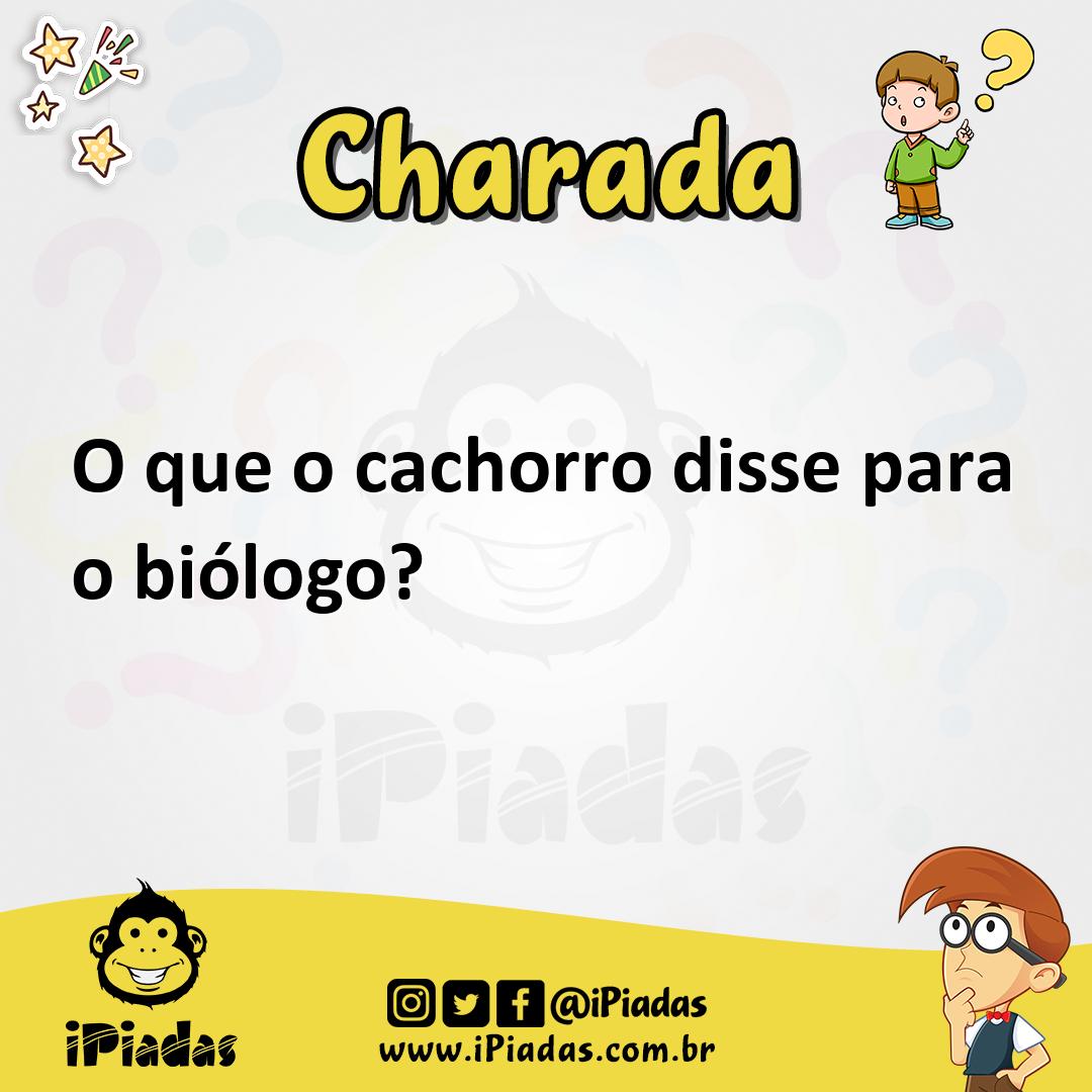 Ilustração de O que o cachorro disse para o biólogo? no iPiadas