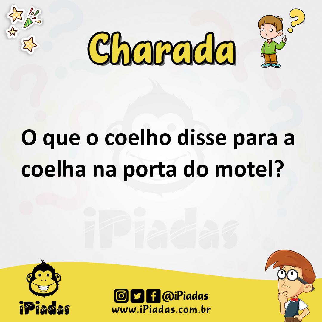 Ilustração de O que o coelho disse para a coelha na porta do motel? no iPiadas