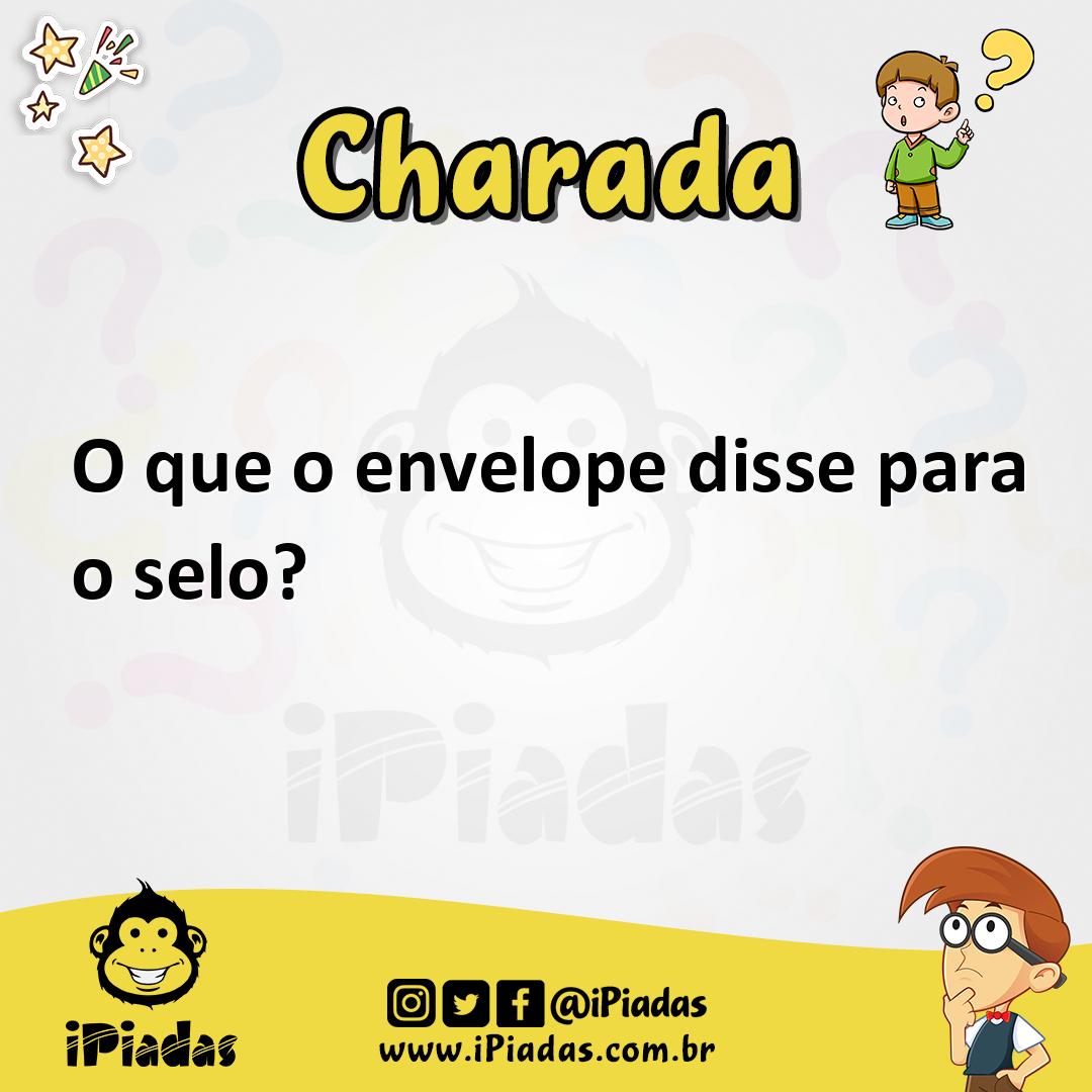 Ilustração de O que o envelope disse para o selo? no iPiadas