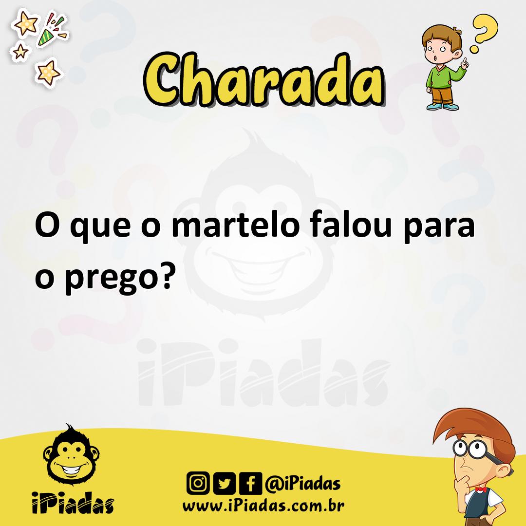 Ilustração de O que o martelo falou para o prego? no iPiadas