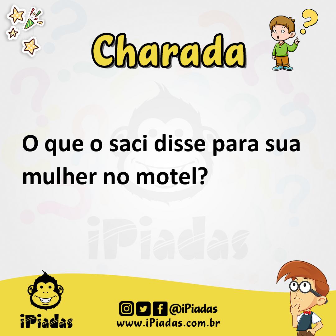 Ilustração de O que o saci disse para sua mulher no motel? no iPiadas