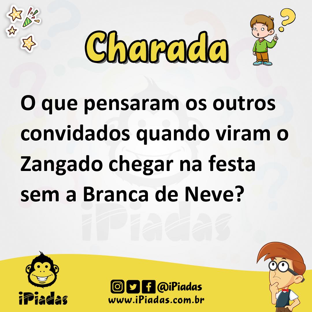 Ilustração de O que pensaram os outros convidados quando viram o Zangado chegar na festa sem a Branca de Neve? no iPiadas