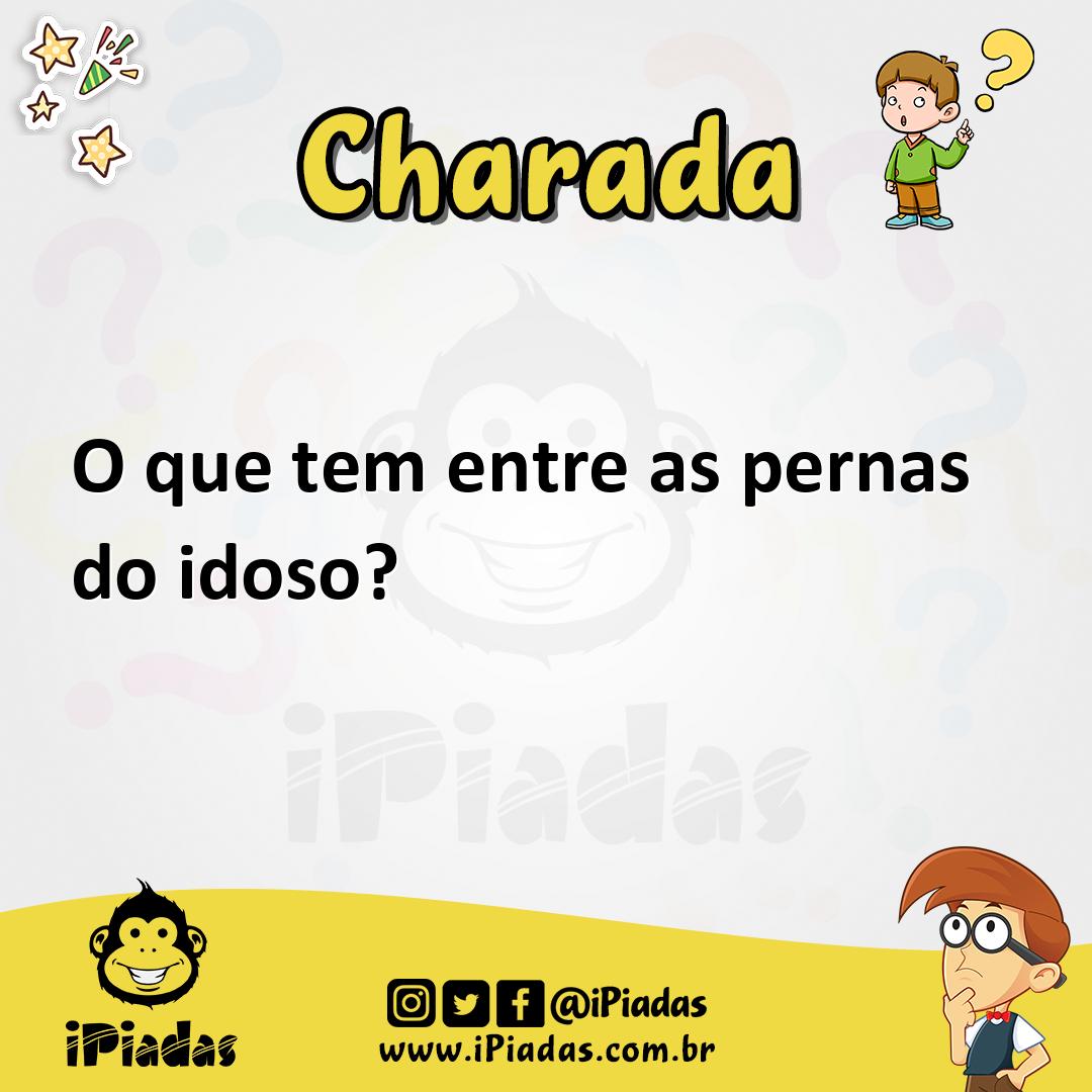Ilustração de O que tem entre as pernas do idoso? no iPiadas