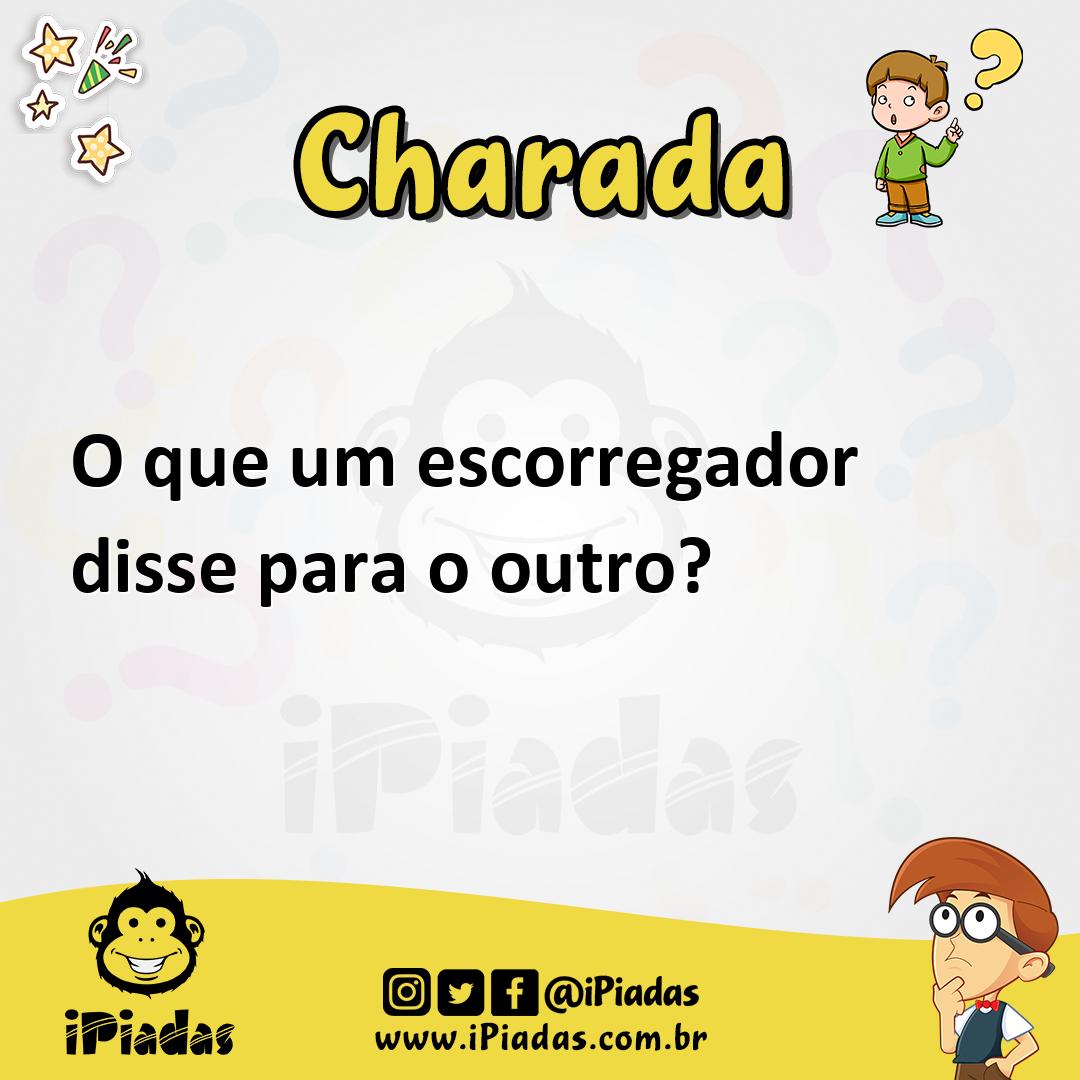 Ilustração de O que um escorregador disse para o outro? no iPiadas