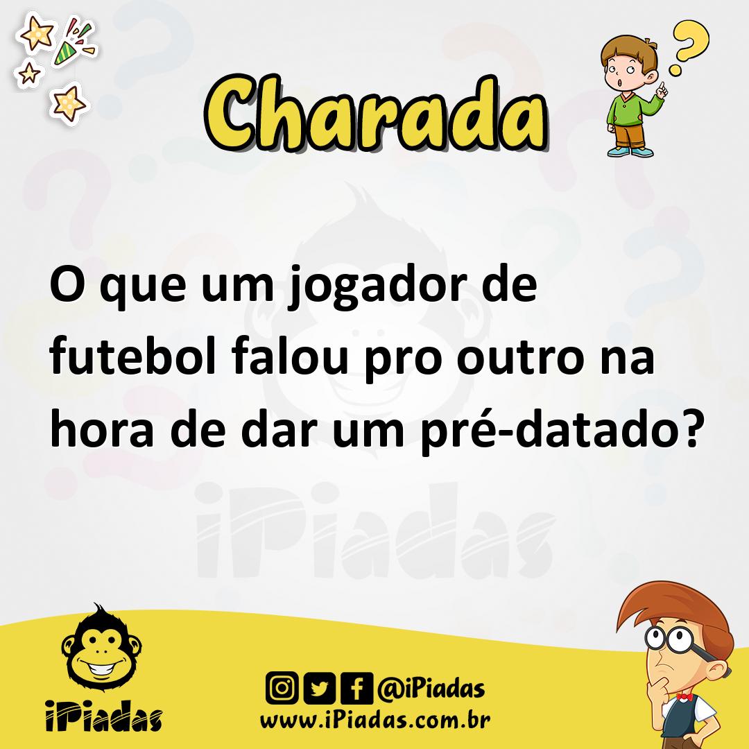 Ilustração de O que um jogador de futebol falou pro outro na hora de dar um pré-datado? no iPiadas