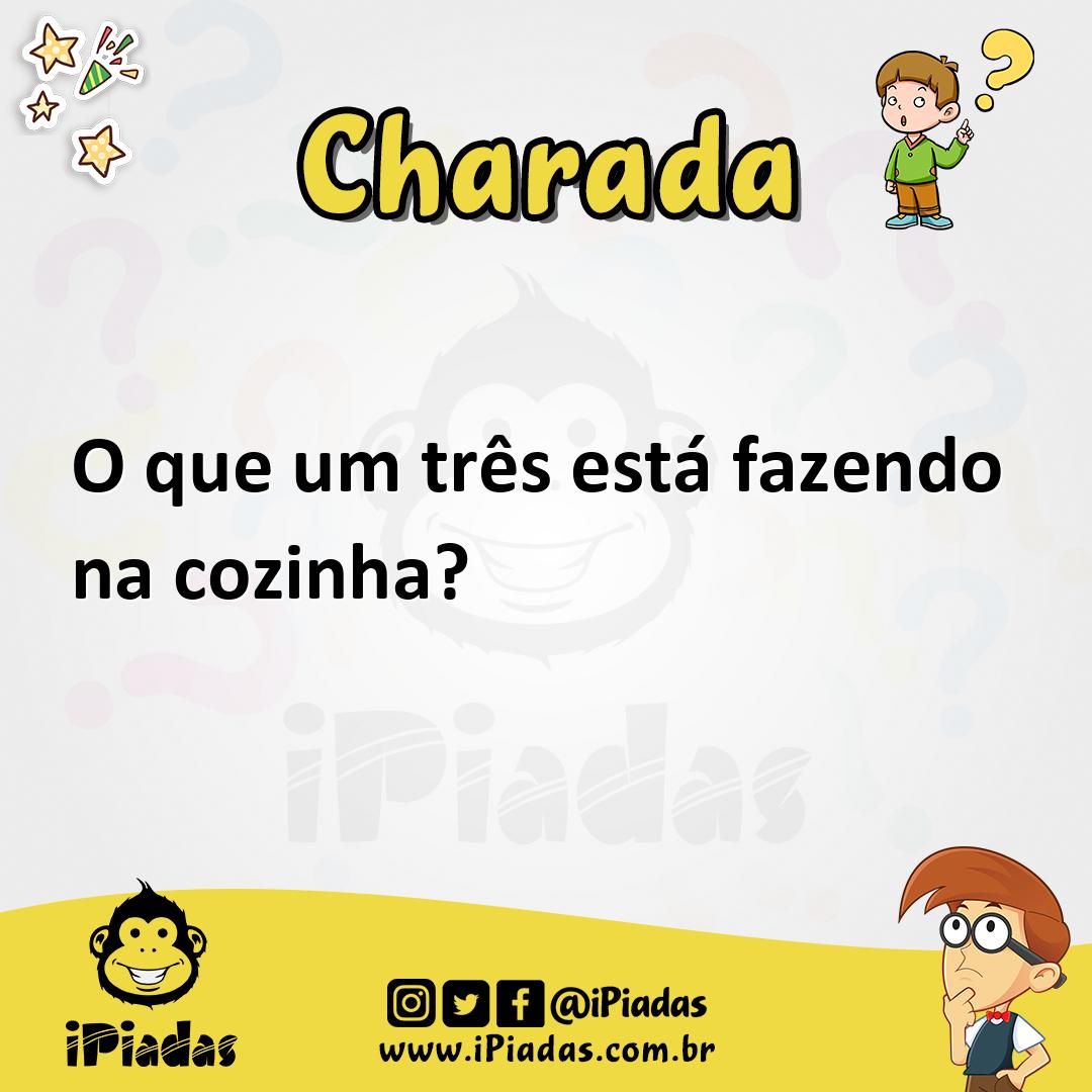 Ilustração de O que um três está fazendo na cozinha? no iPiadas