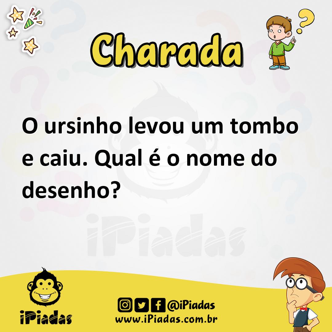 Ilustração de O ursinho levou um tombo e caiu. Qual é o nome do desenho? no iPiadas