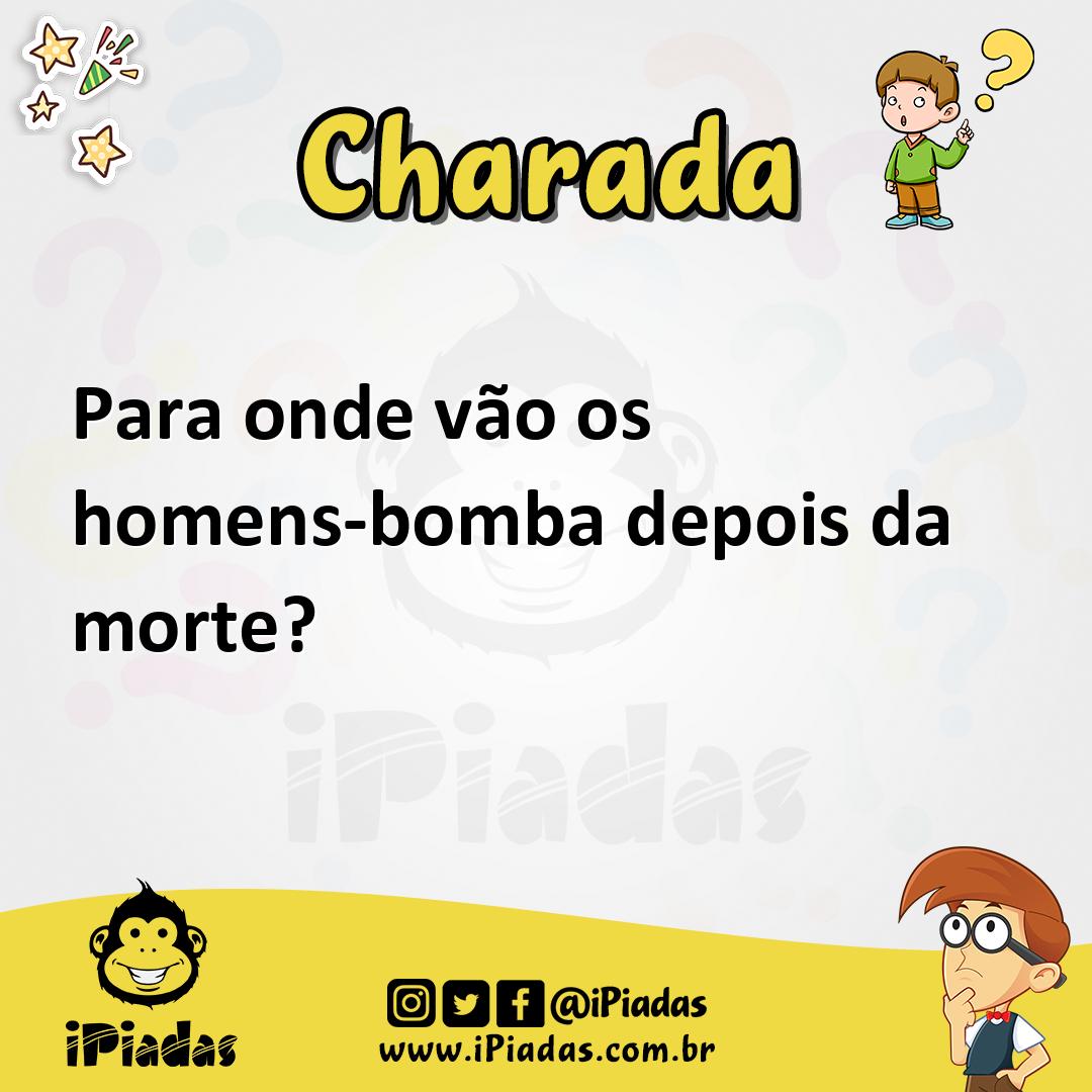 Ilustração de Para onde vão os homens-bomba depois da morte? no iPiadas