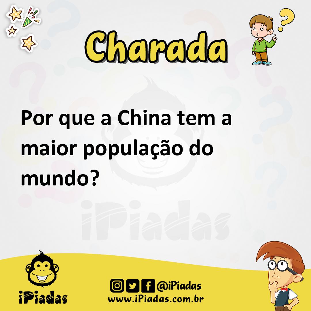 Ilustração de Por que a China tem a maior população do mundo? no iPiadas