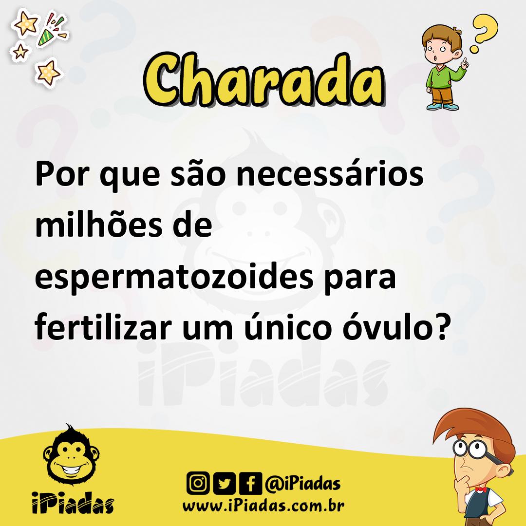 Ilustração de Por que são necessários milhões de espermatozoides para fertilizar um único óvulo? no iPiadas