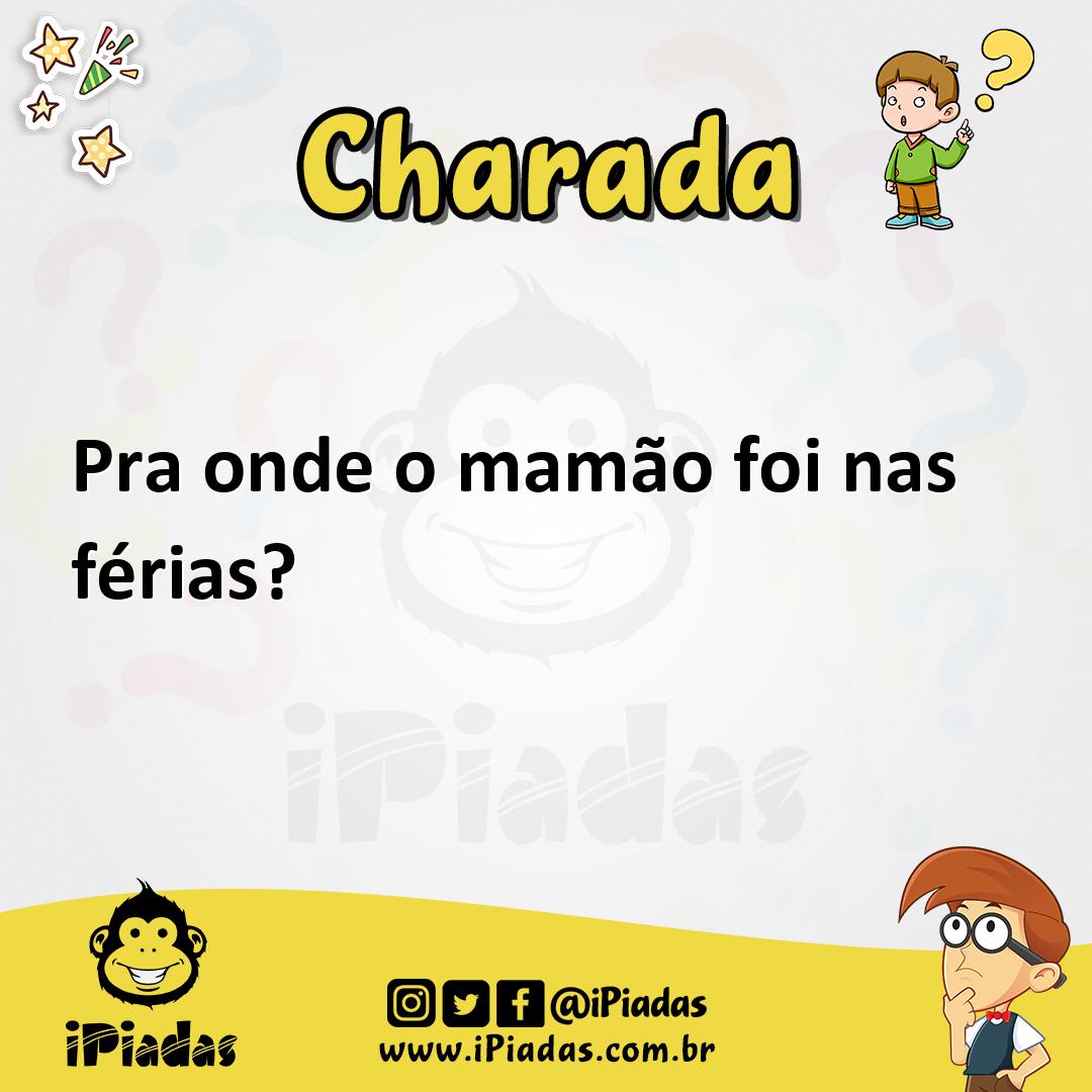 Ilustração de Pra onde o mamão foi nas férias? no iPiadas
