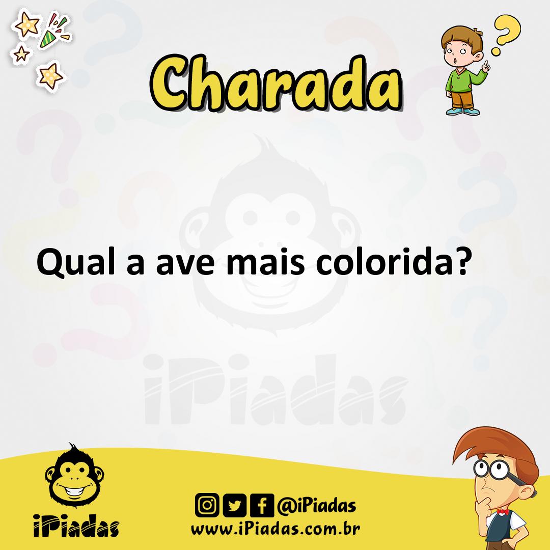 Ilustração de Qual a ave mais colorida? no iPiadas