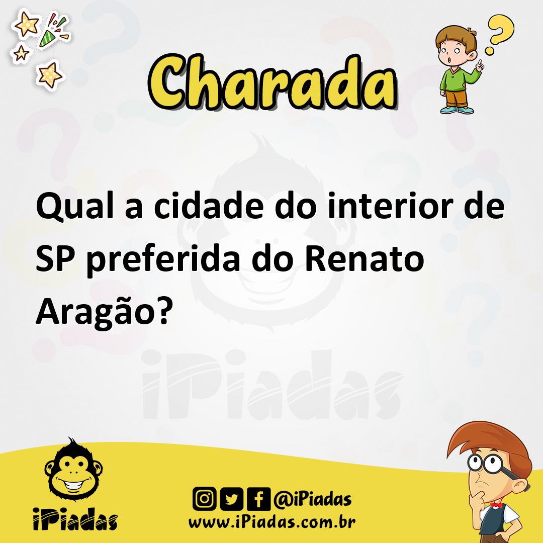 Ilustração de Qual a cidade do interior de SP preferida do Renato Aragão? no iPiadas