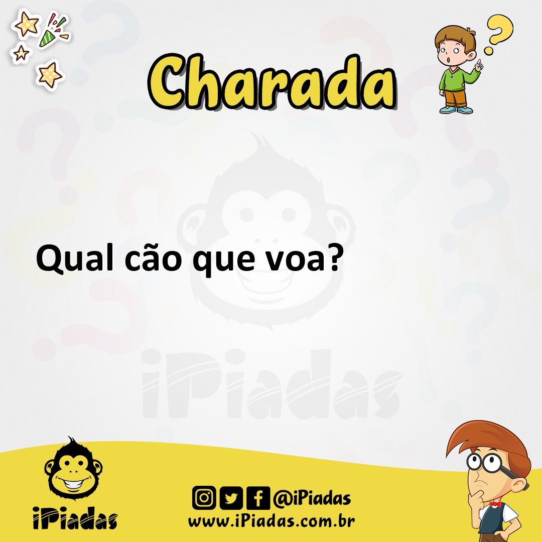 Ilustração de Qual cão que voa? no iPiadas