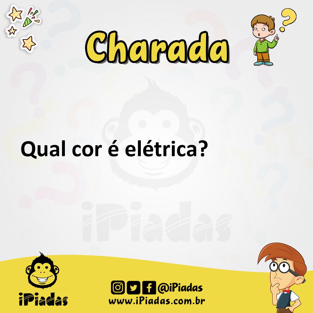 Ilustração de Qual cor é elétrica? no iPiadas