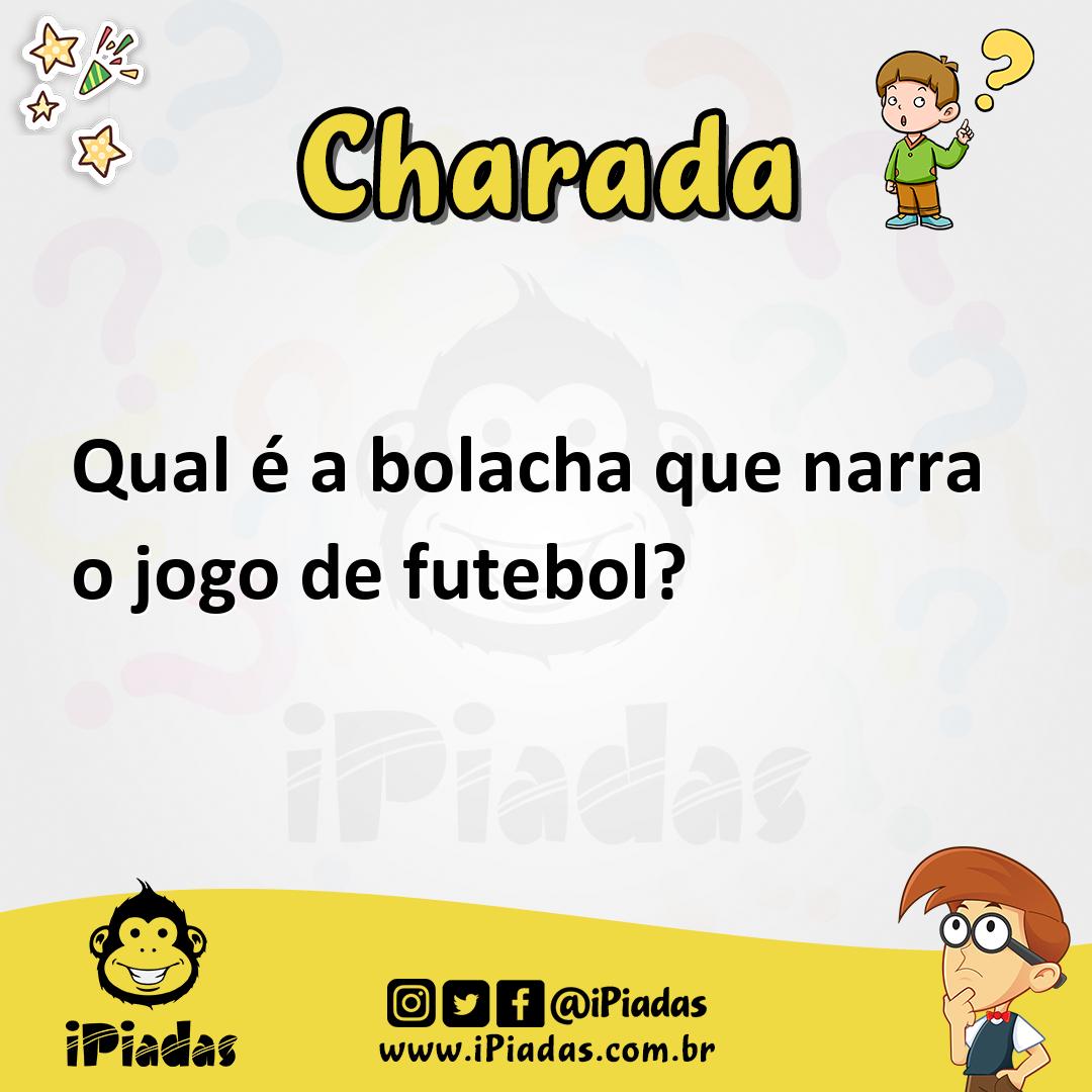 Ilustração de Qual é a bolacha que narra o jogo de futebol? no iPiadas
