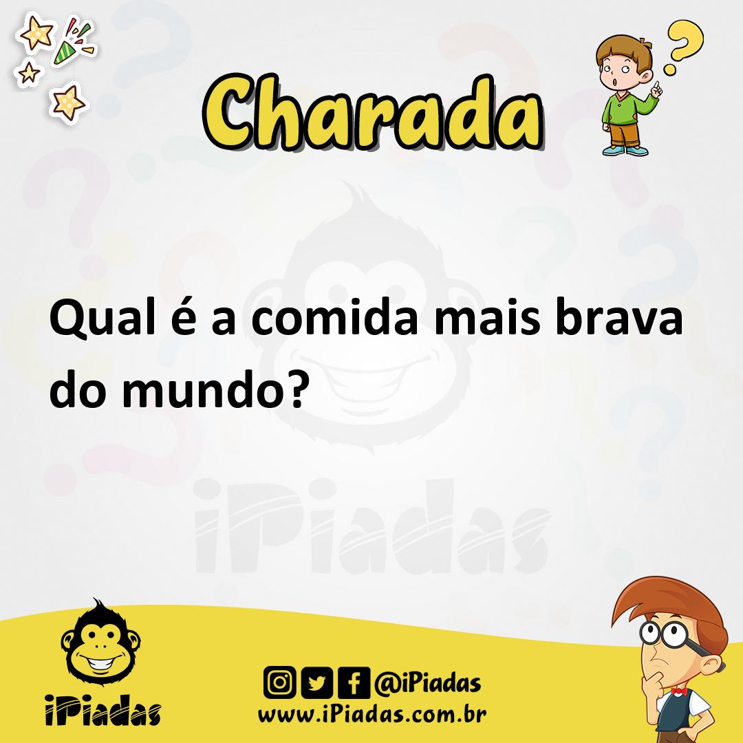 Ilustração de Qual é a comida mais brava do mundo? no iPiadas