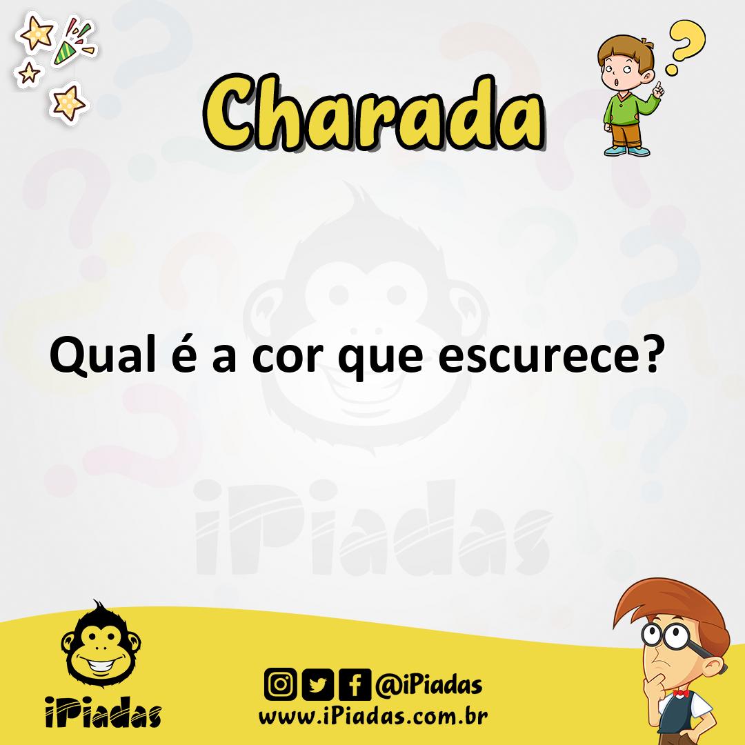 Ilustração de Qual é a cor que escurece? no iPiadas