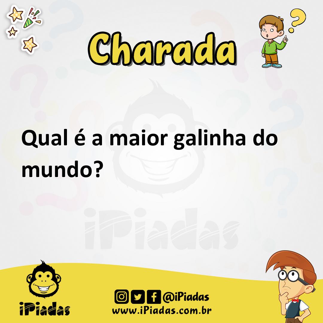 Ilustração de Qual é a maior galinha do mundo? no iPiadas