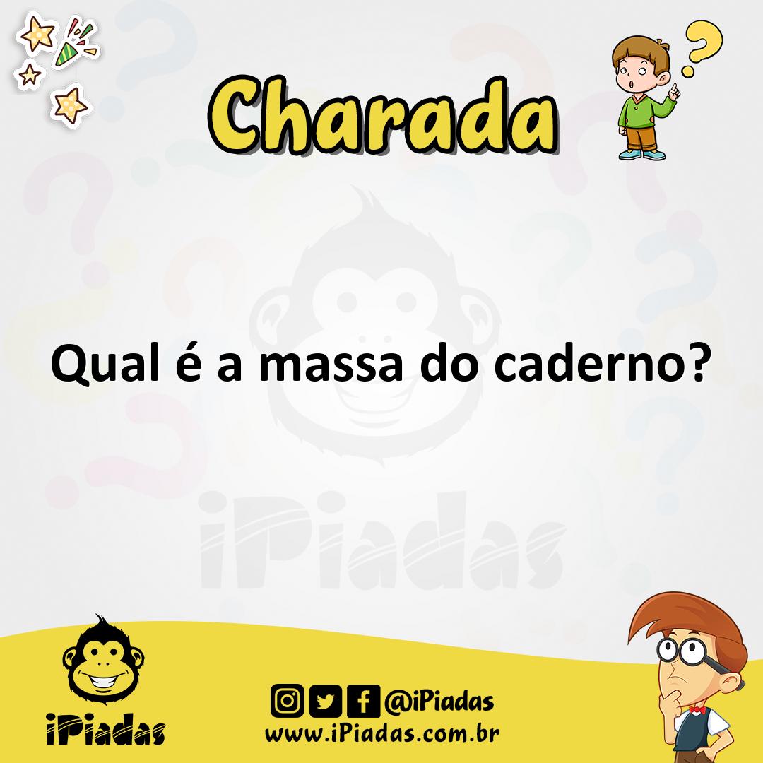 Ilustração de Qual é a massa do caderno? no iPiadas