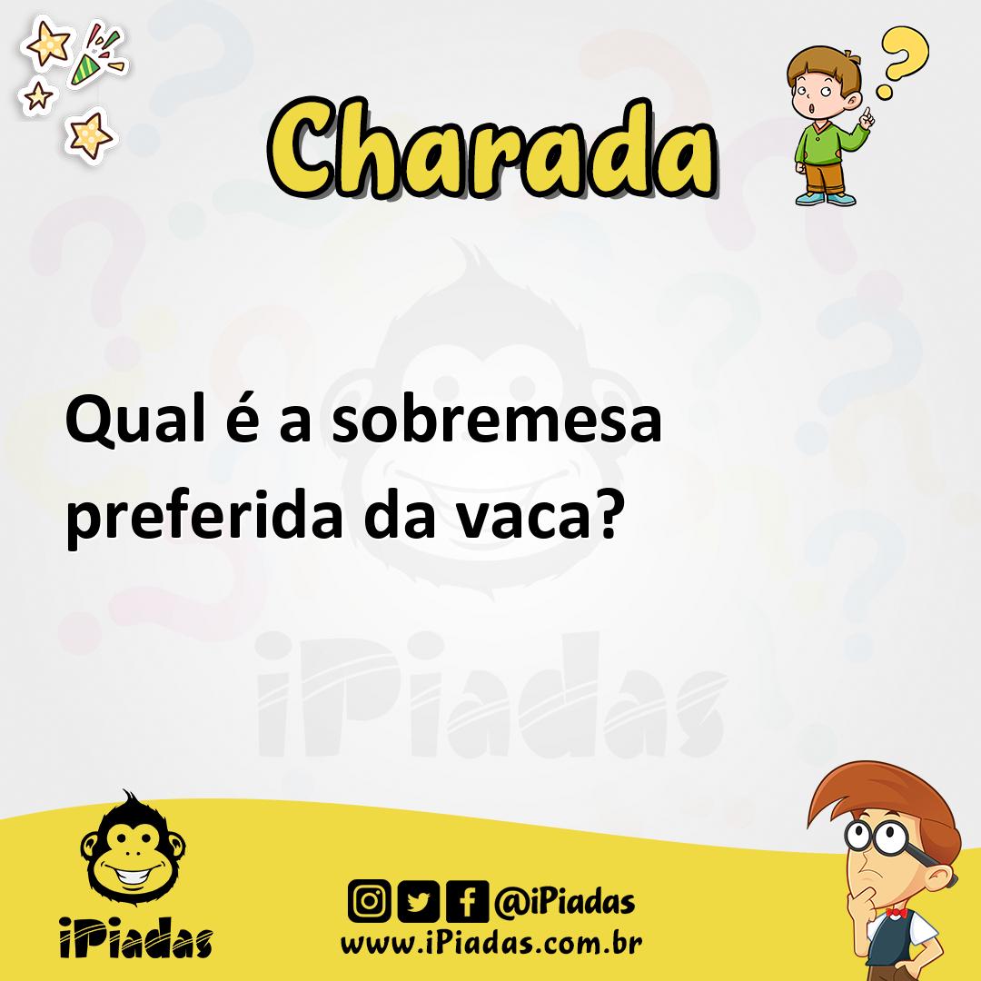 Ilustração de Qual é a sobremesa preferida da vaca? no iPiadas