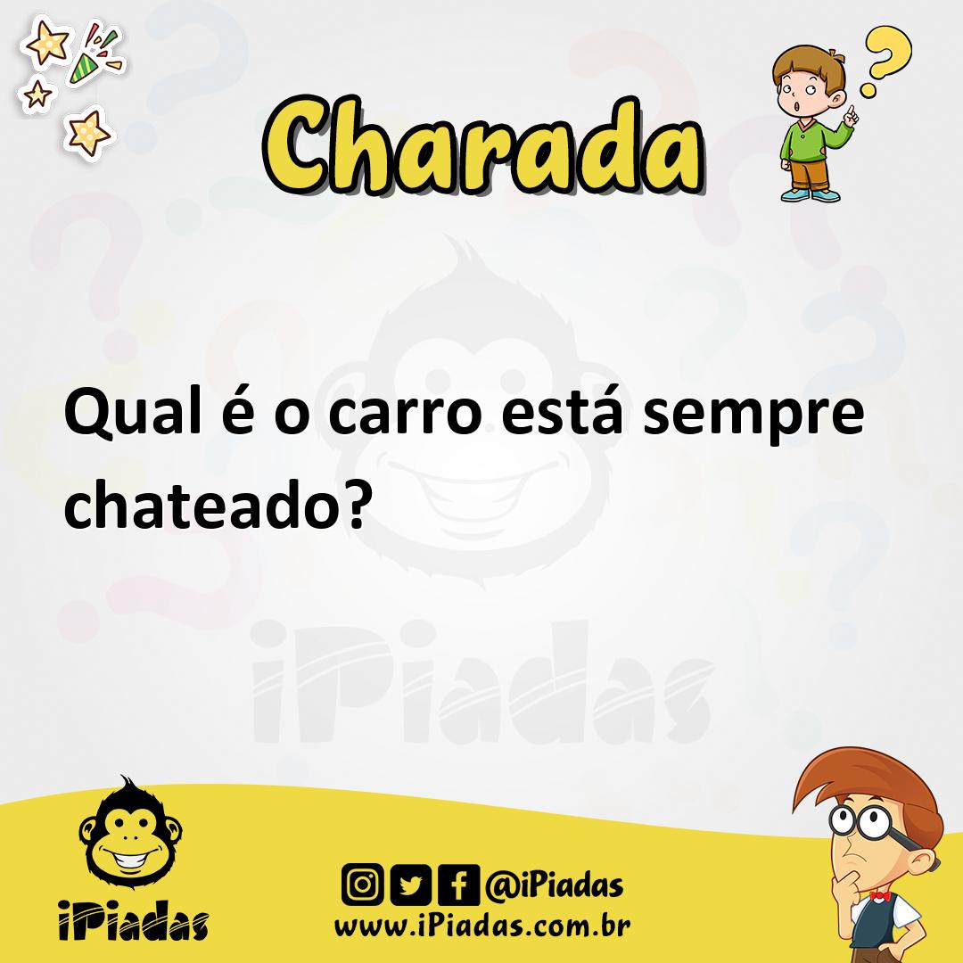Ilustração de Qual é o carro está sempre chateado? no iPiadas