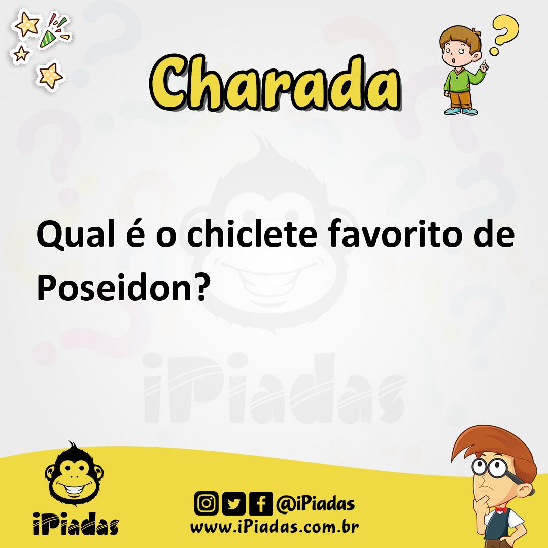 Ilustração de Qual é o chiclete favorito de Poseidon? no iPiadas