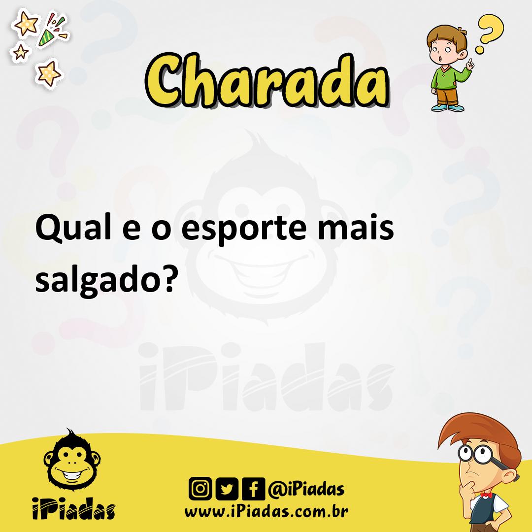 Ilustração de Qual e o esporte mais salgado? no iPiadas