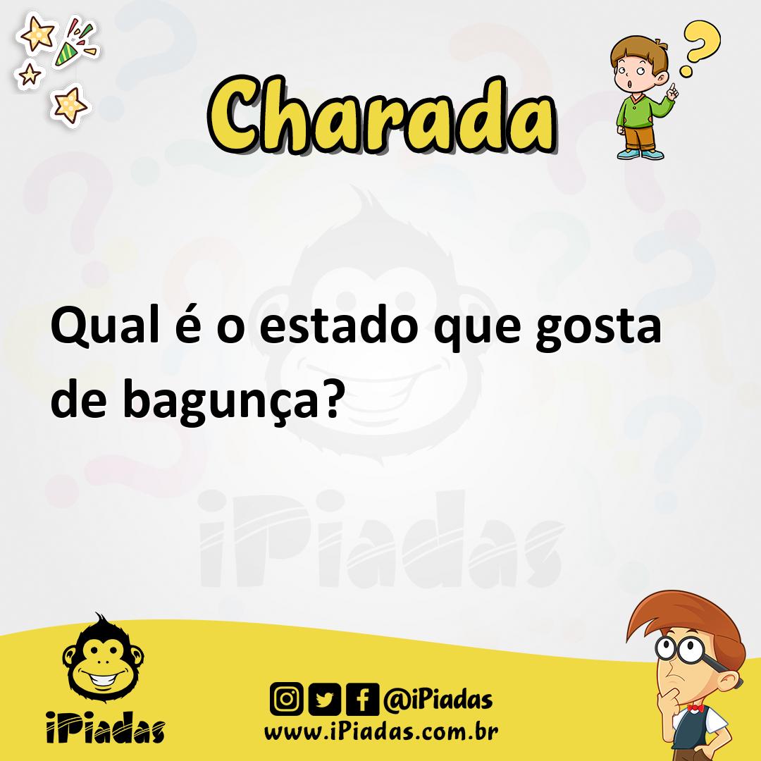 Ilustração de Qual é o estado que gosta de bagunça? no iPiadas