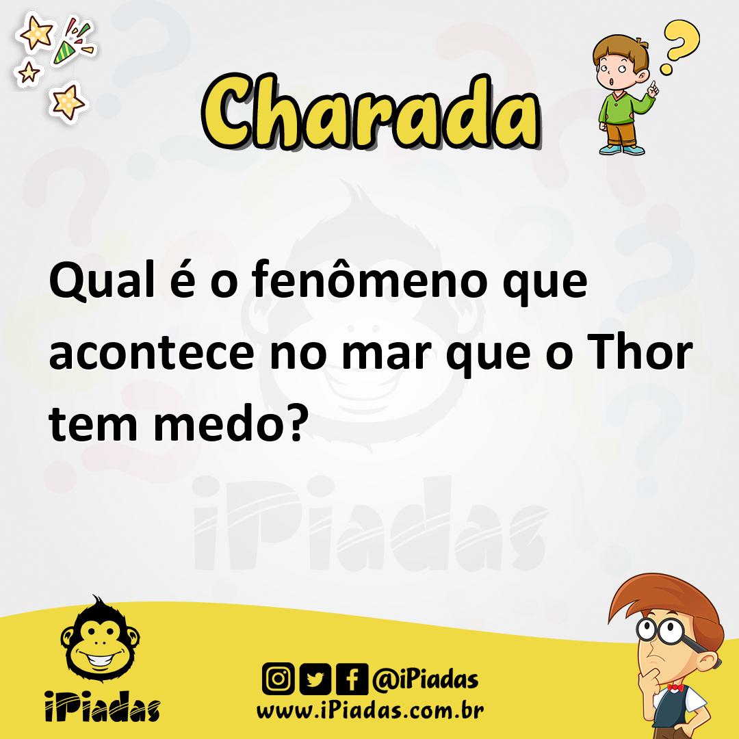 Ilustração de Qual é o fenômeno que acontece no mar que o Thor tem medo? no iPiadas