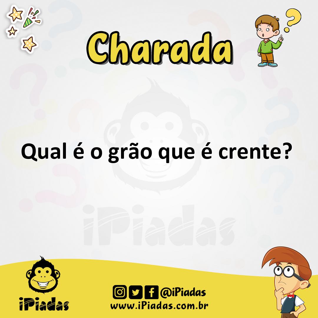 Ilustração de Qual é o grão que é crente? no iPiadas