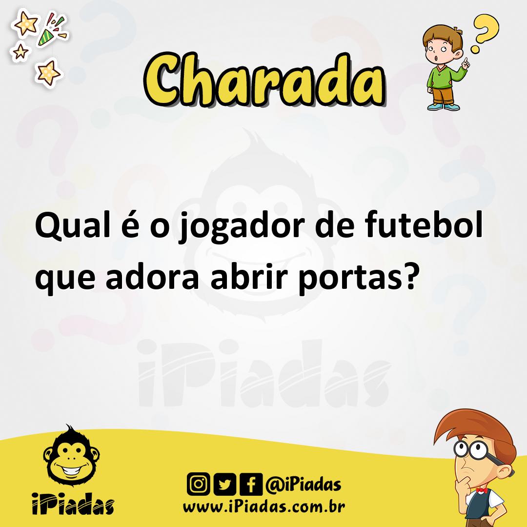 Ilustração de Qual é o jogador de futebol que adora abrir portas? no iPiadas