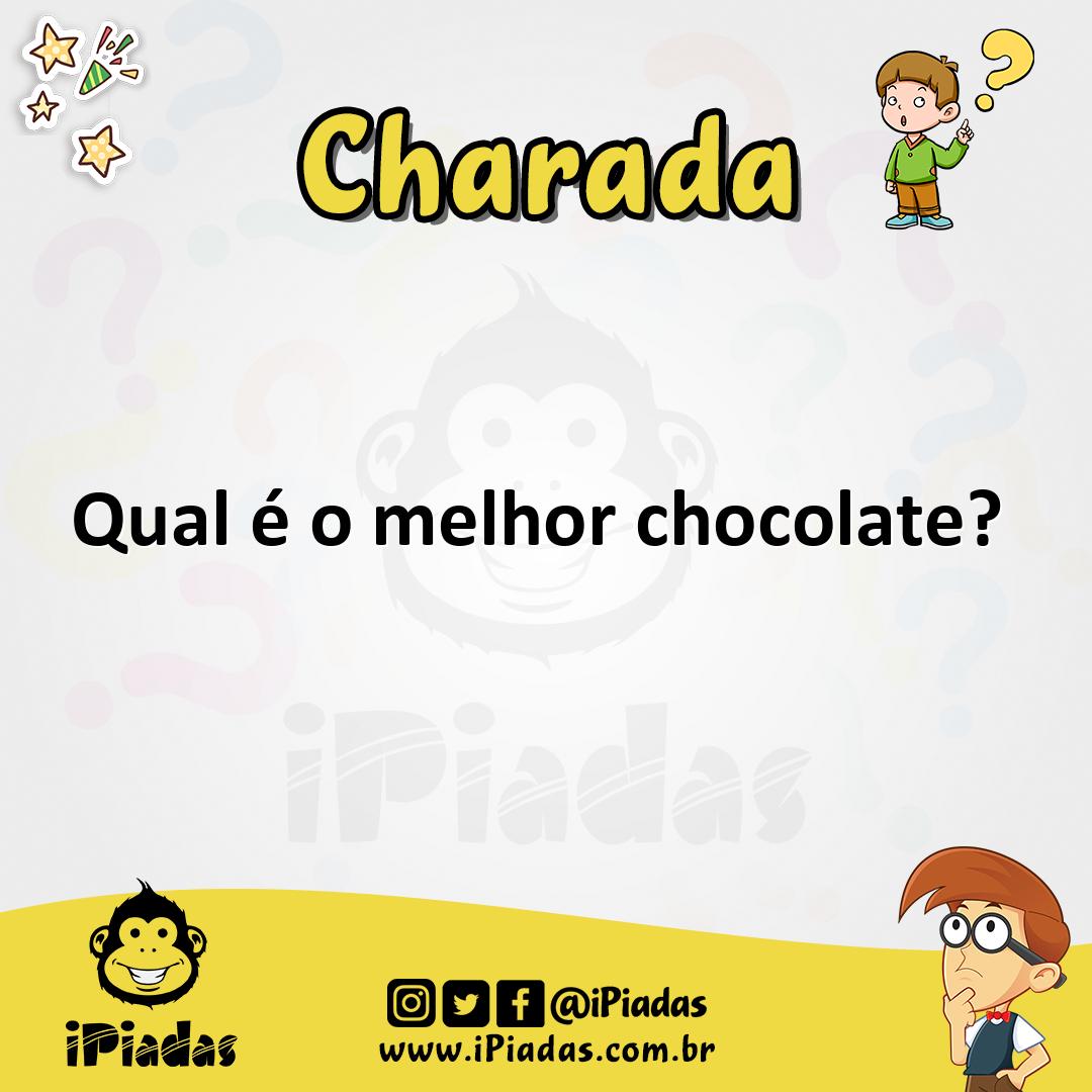 Ilustração de Qual é o melhor chocolate? no iPiadas