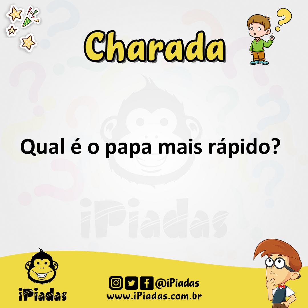 Ilustração de Qual é o papa mais rápido? no iPiadas