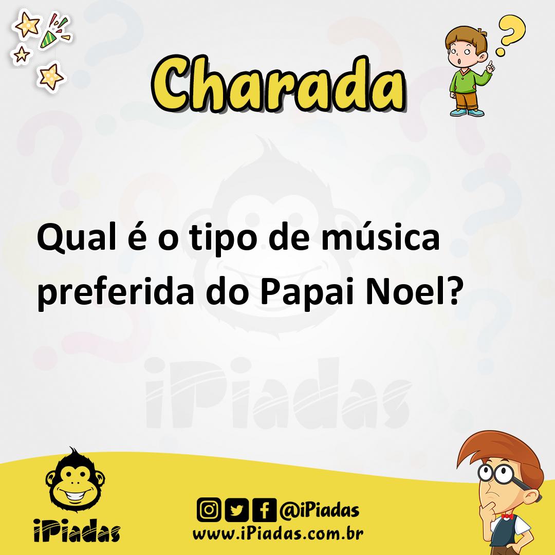 Ilustração de Qual é o tipo de música preferida do Papai Noel? no iPiadas