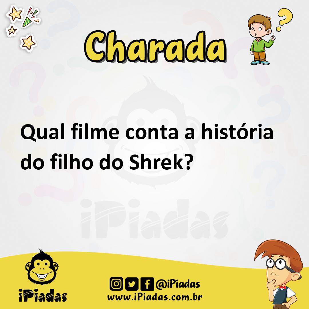 Ilustração de Qual filme conta a história do filho do Shrek? no iPiadas