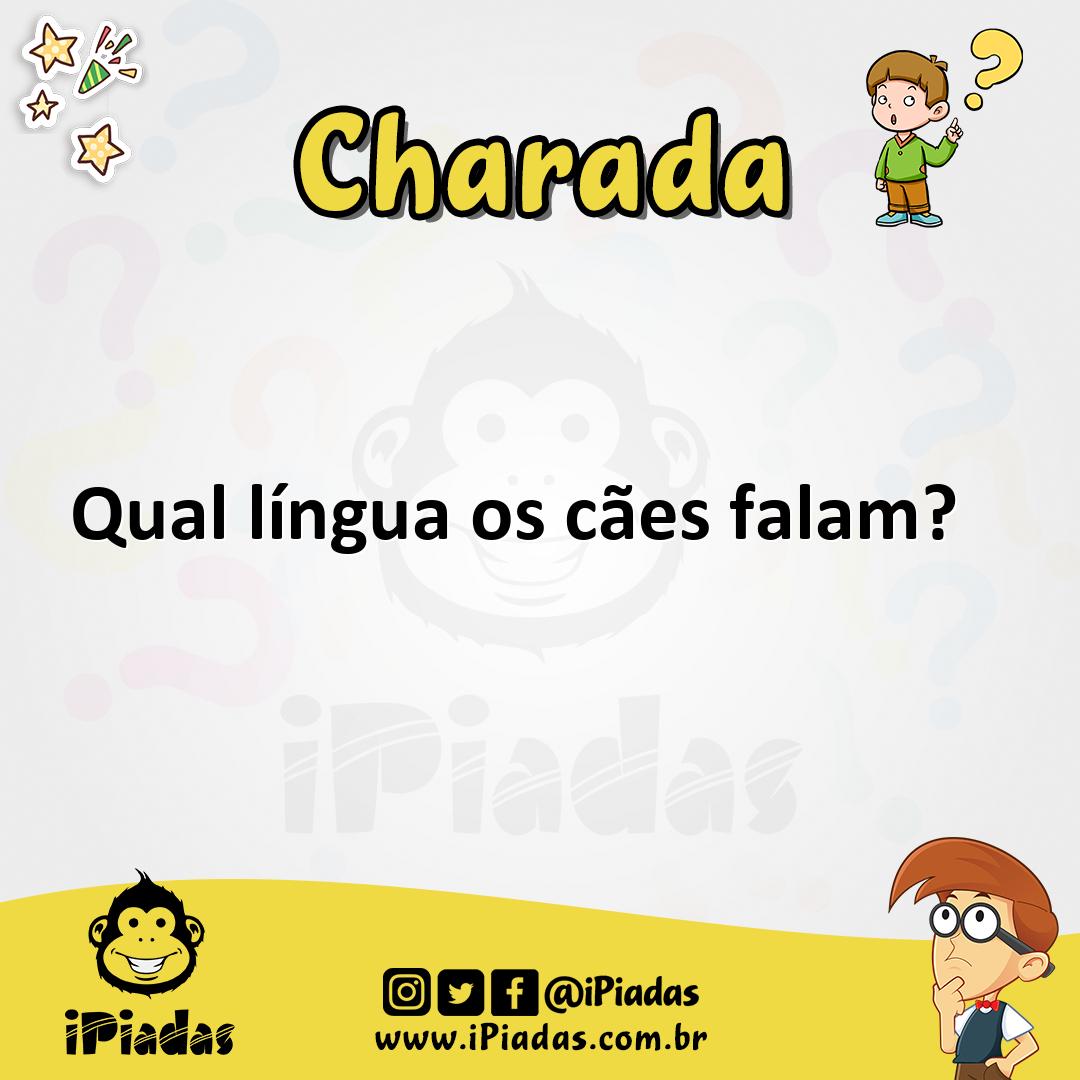 Ilustração de Qual língua os cães falam? no iPiadas