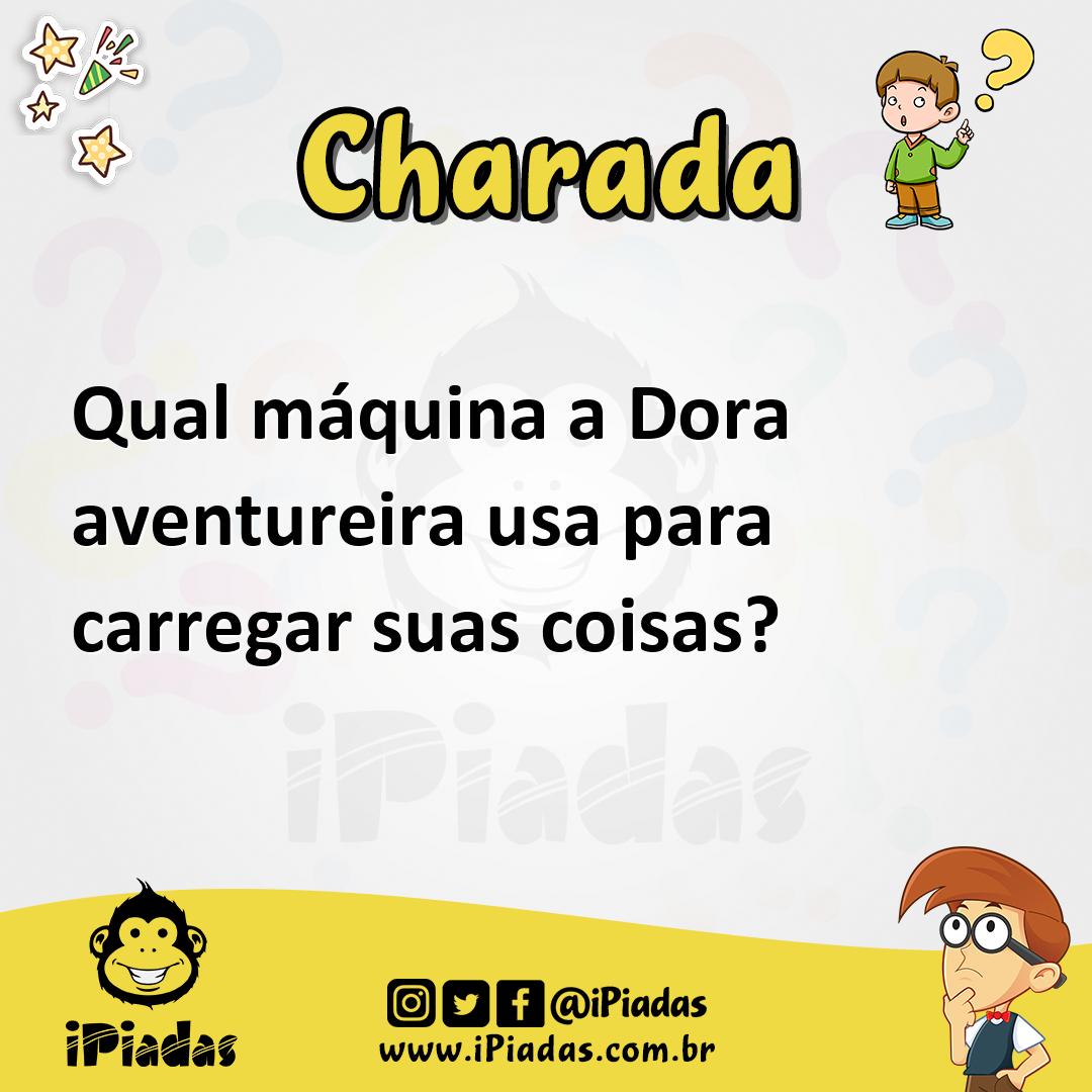 Ilustração de Qual máquina a Dora aventureira usa para carregar suas coisas? no iPiadas