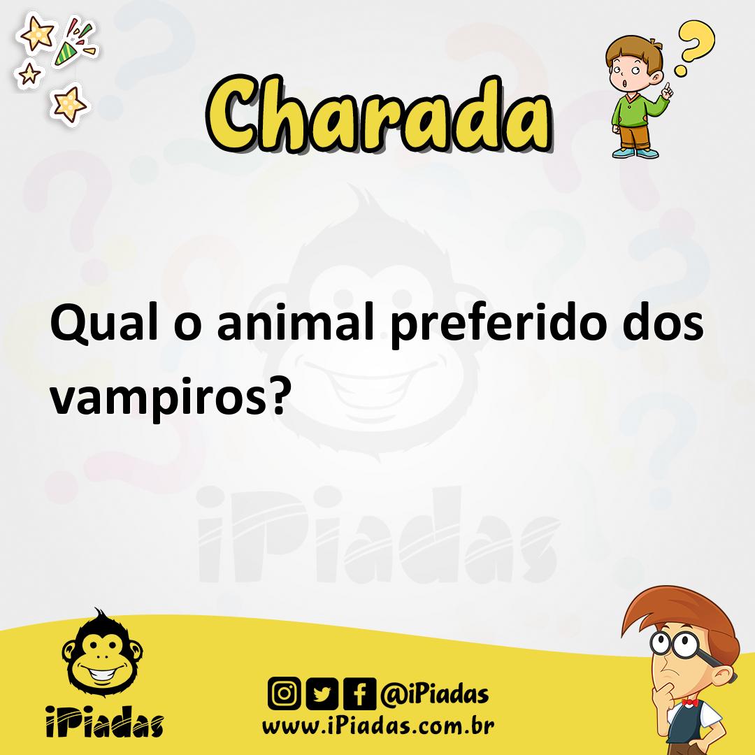 Ilustração de Qual o animal preferido dos vampiros? no iPiadas